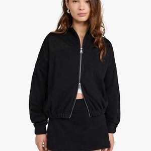 Free People Black Smooth Moves Set, Jacket And skort